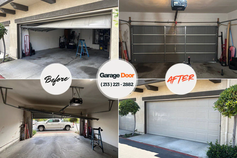 Before and after: garage door repair Edisto, SC